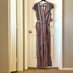 Bebop Pant Jumpsuit XL Multicolor Stripe With Tag